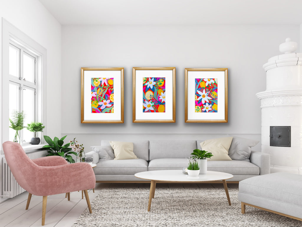 Ex-Squeeze Me Trio Paintings