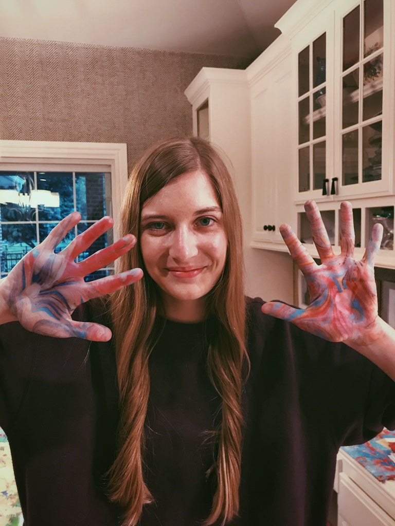 Paper Marbling Class for 5 Guests you set the date