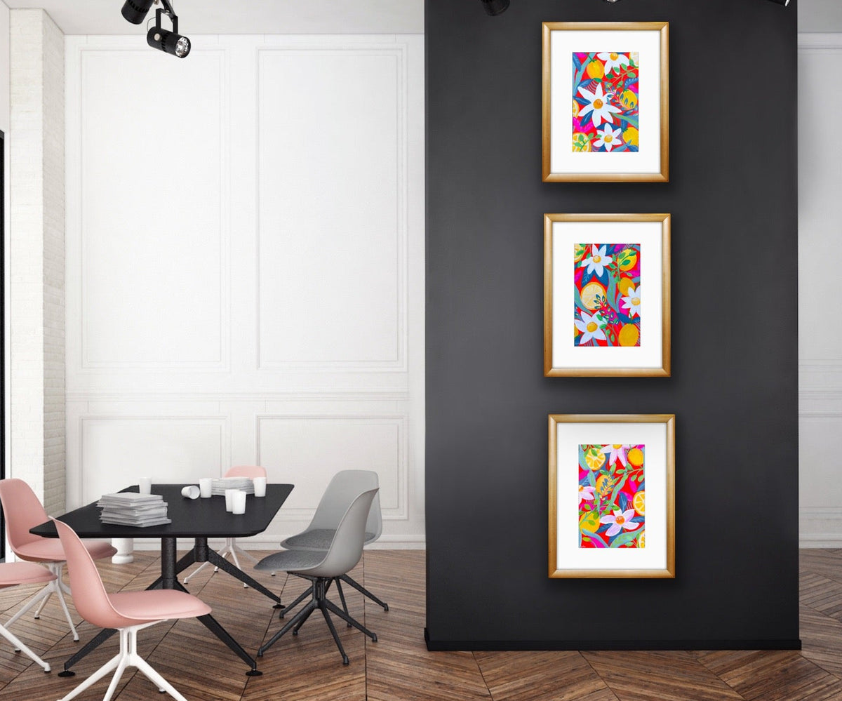 Ex-Squeeze Me Trio Paintings
