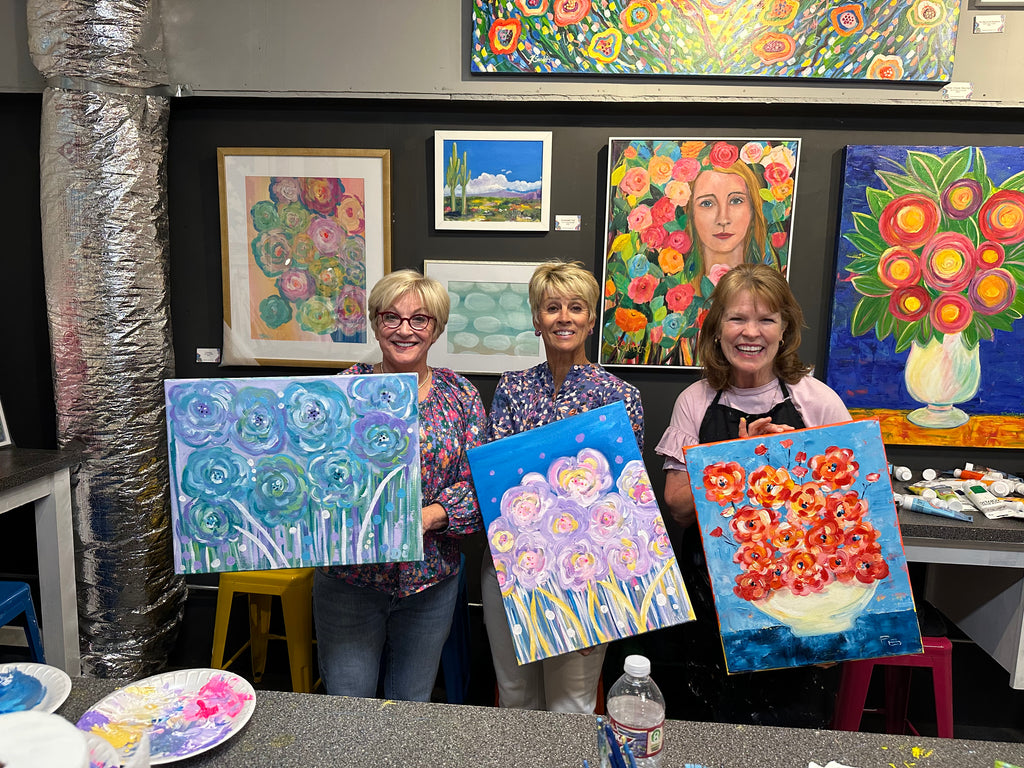 Abstract Bloom class for 5 Friends You Pick the Date