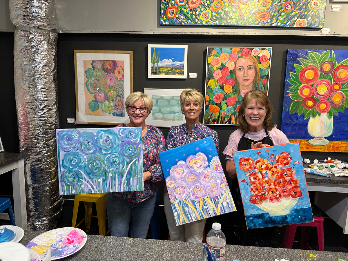 Abstract Bloom class for 5 Friends You Pick the Date