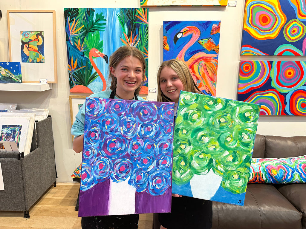 Abstract Bloom class for 5 Friends You Pick the Date