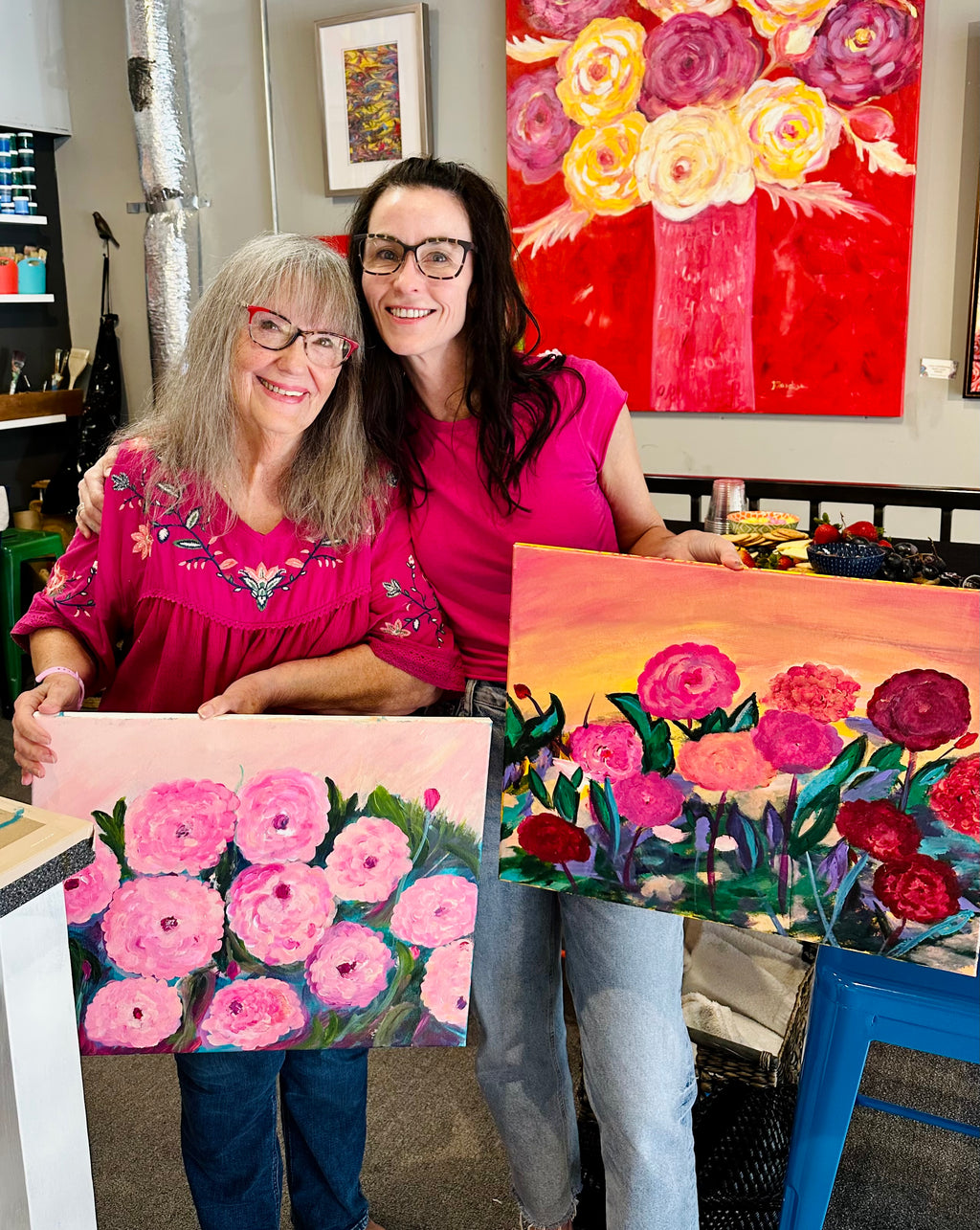 Abstract Bloom class for 5 Friends You Pick the Date