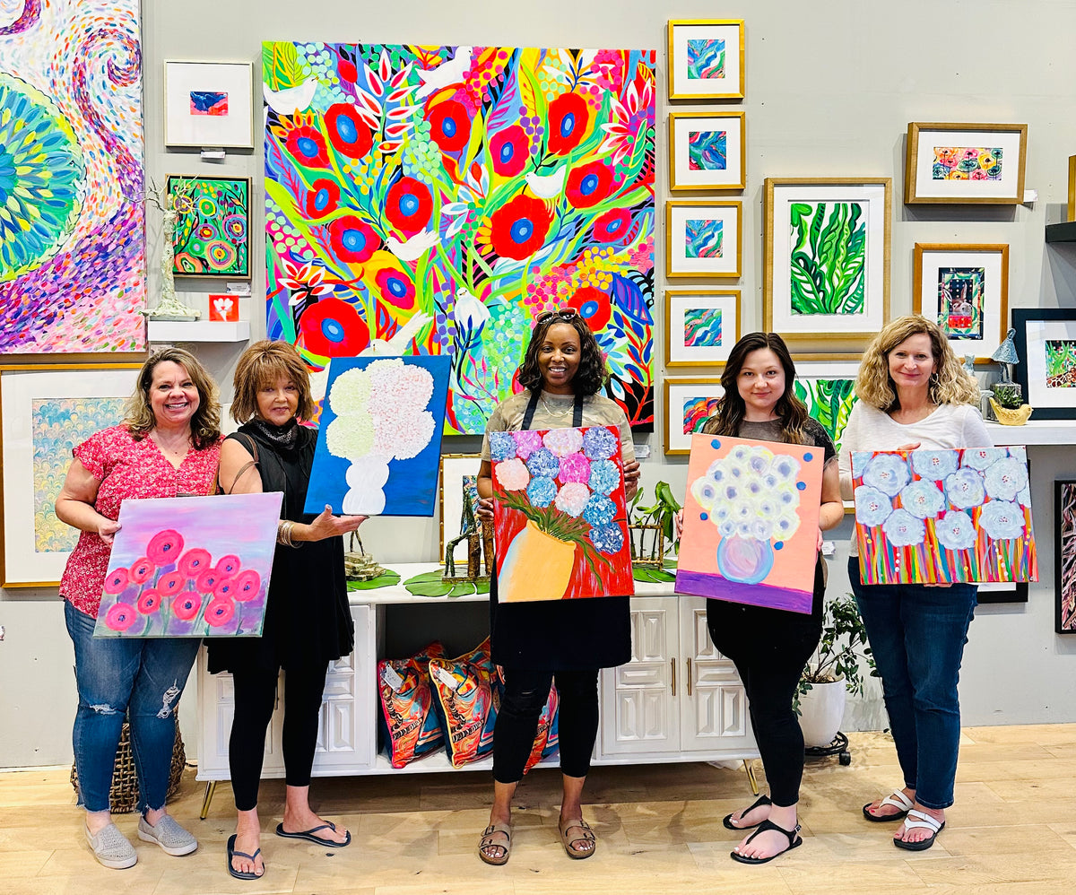 Abstract Bloom class for 5 Friends You Pick the Date