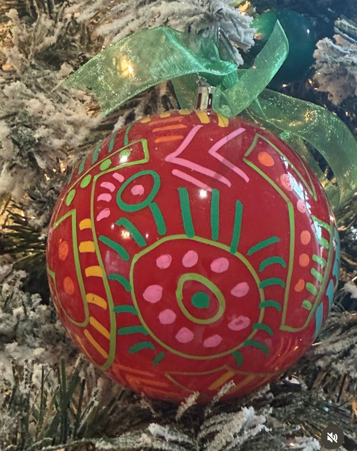 Hand-Painted Joy Ornaments Box of 4 by Katherine Sanders