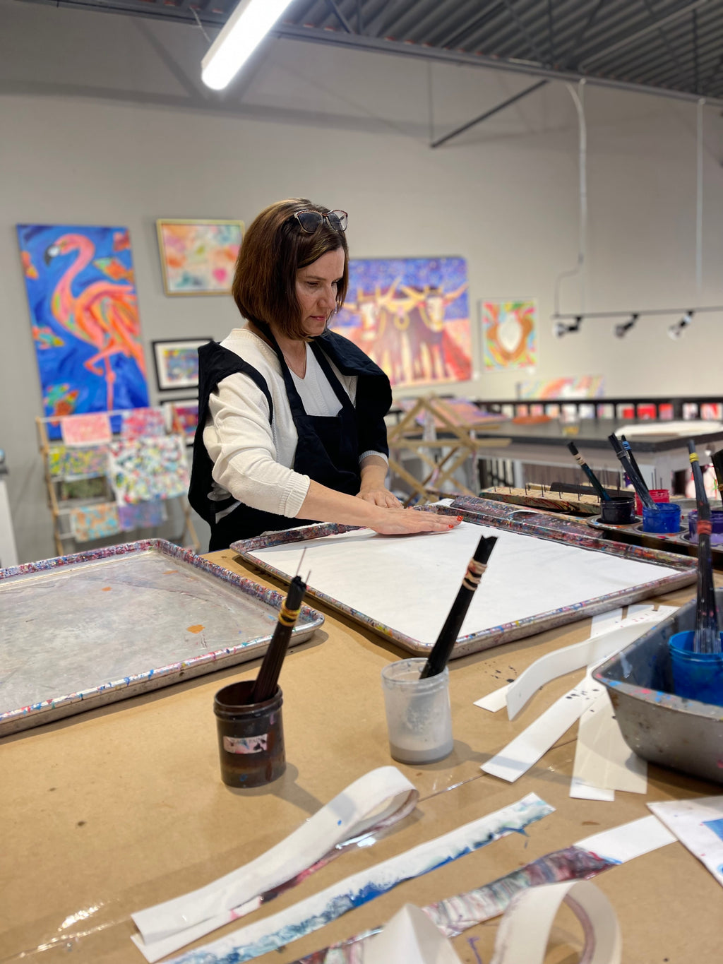 Paper Marbling Class for 5 Guests you set the date