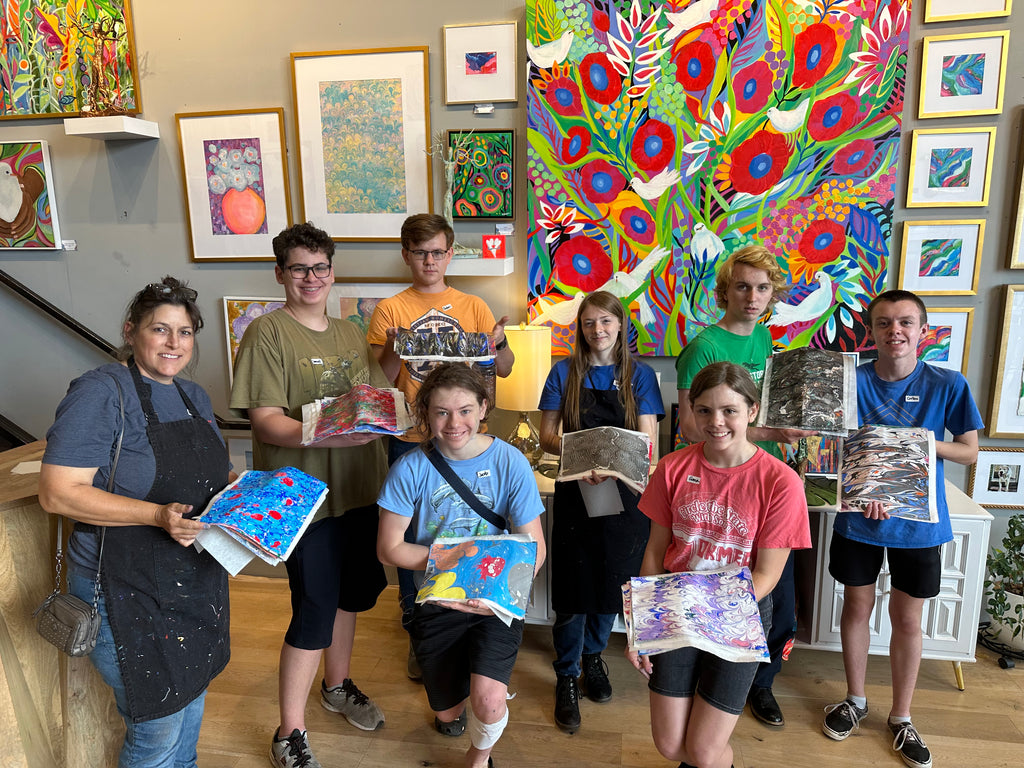 Abstract Bloom class for 5 Friends You Pick the Date