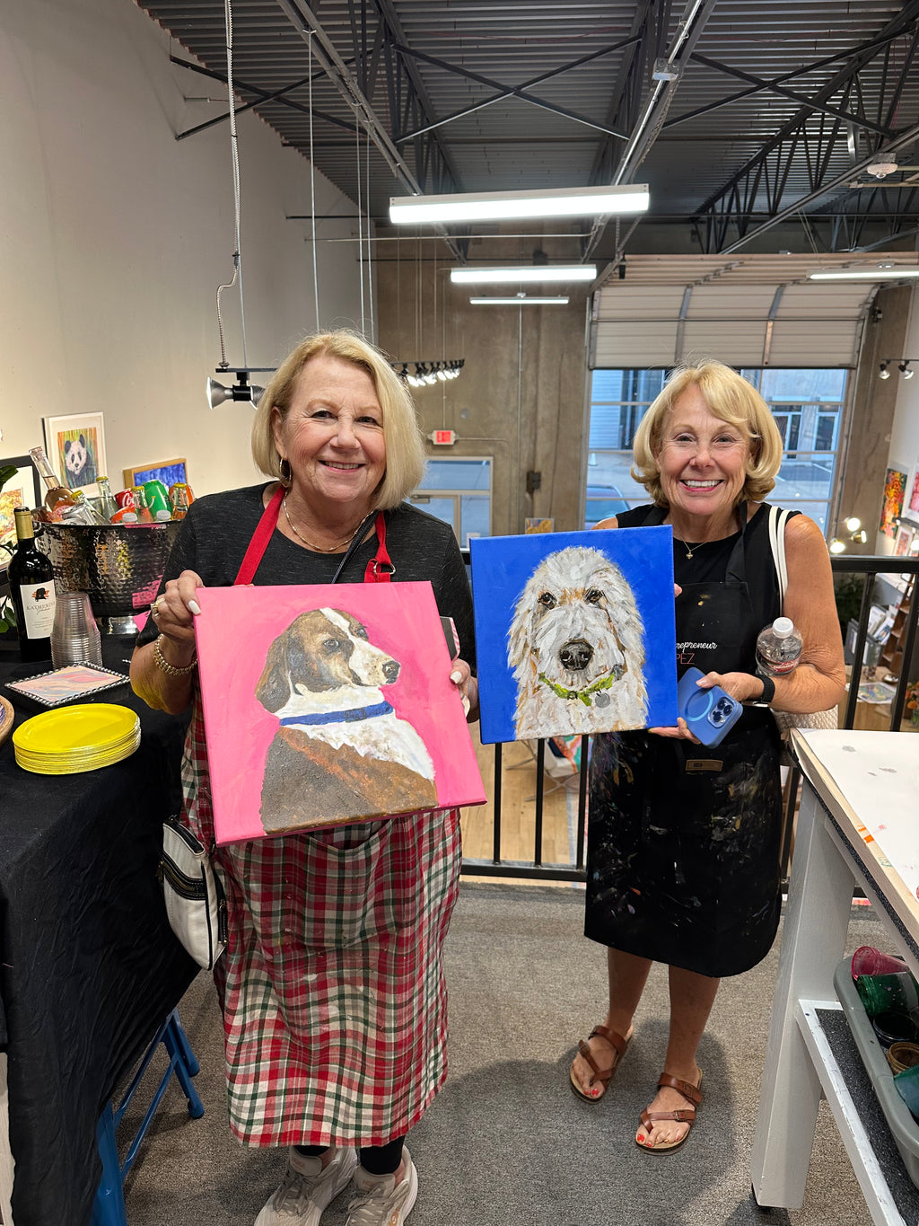 Paint Your Pet Class for 5 Guests, you set the date