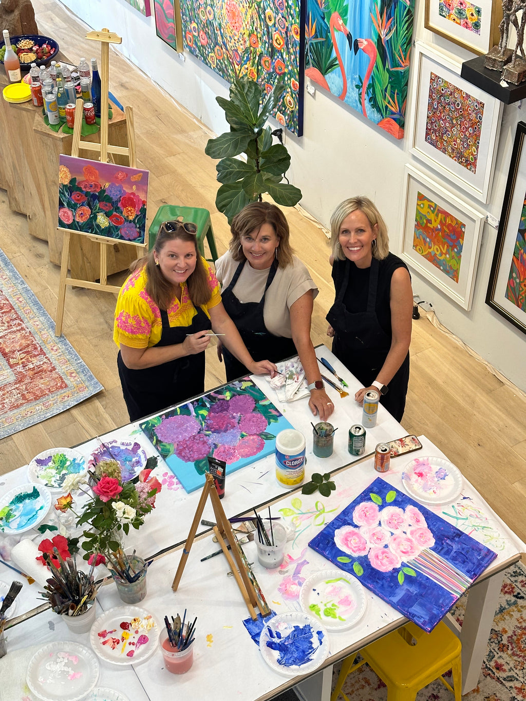 Abstract Bloom class for 5 Friends You Pick the Date