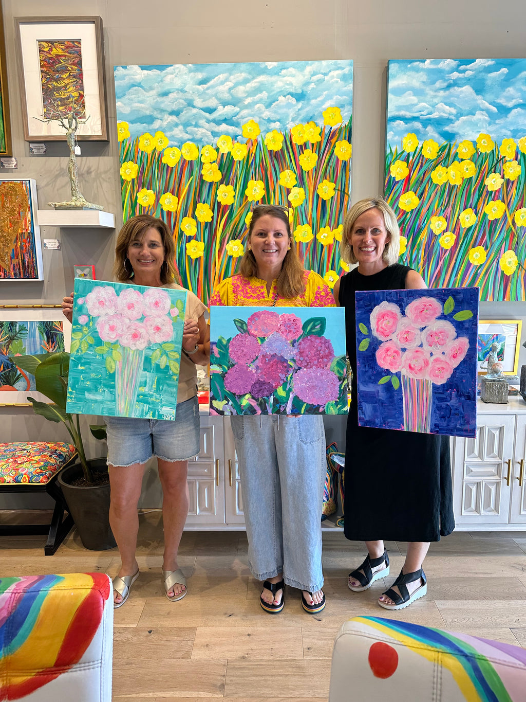 Abstract Bloom class for 5 Friends You Pick the Date