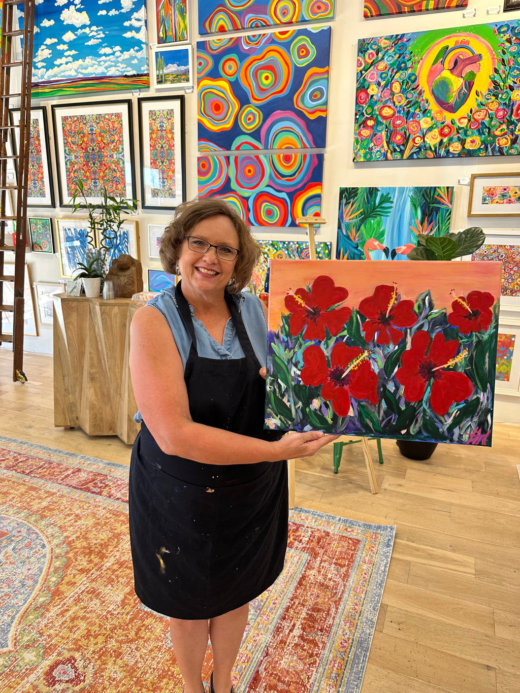 Abstract Bloom class for 5 Friends You Pick the Date