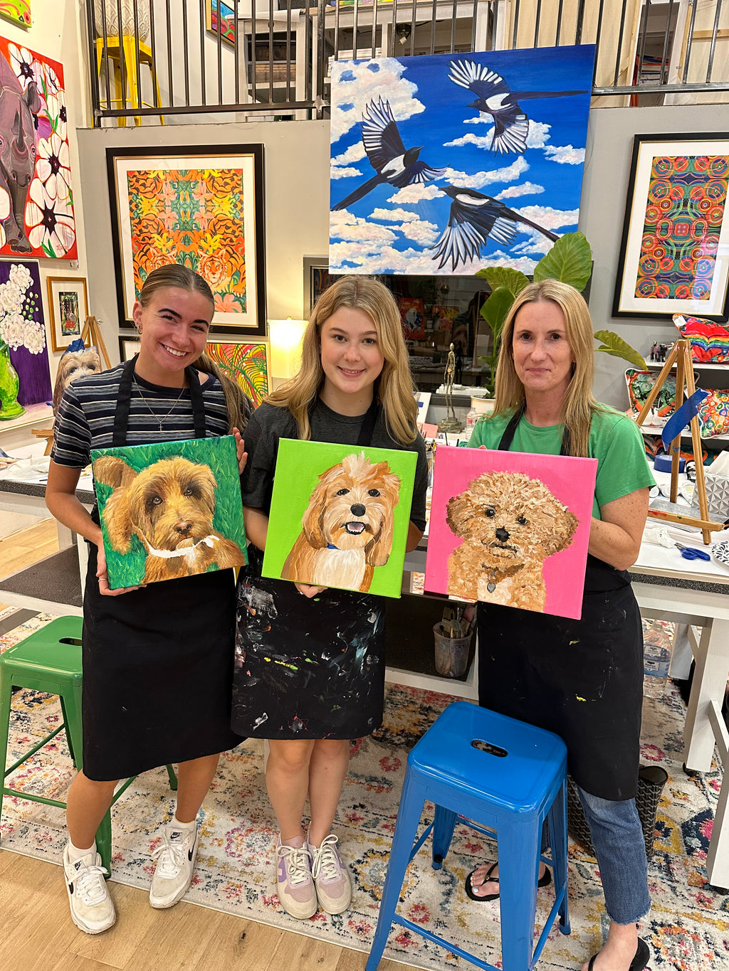Paint Your Pet Class for 5 Guests, you set the date
