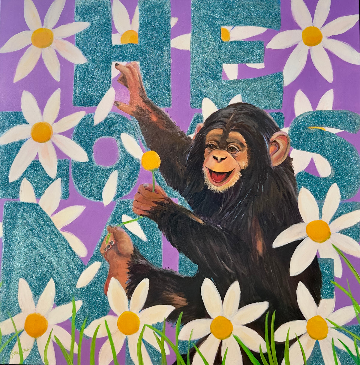 He Loves Me Original Painting