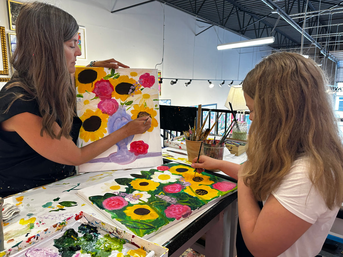 Abstract Bloom class for 5 Friends You Pick the Date