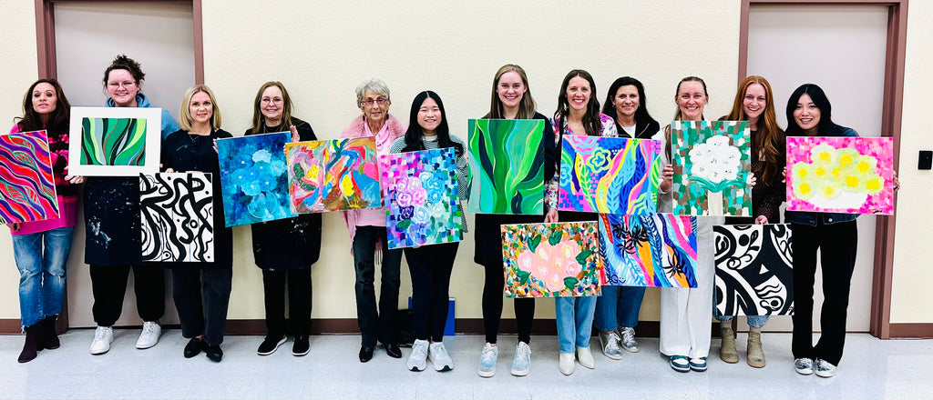 Abstract Bloom class for 5 Friends You Pick the Date