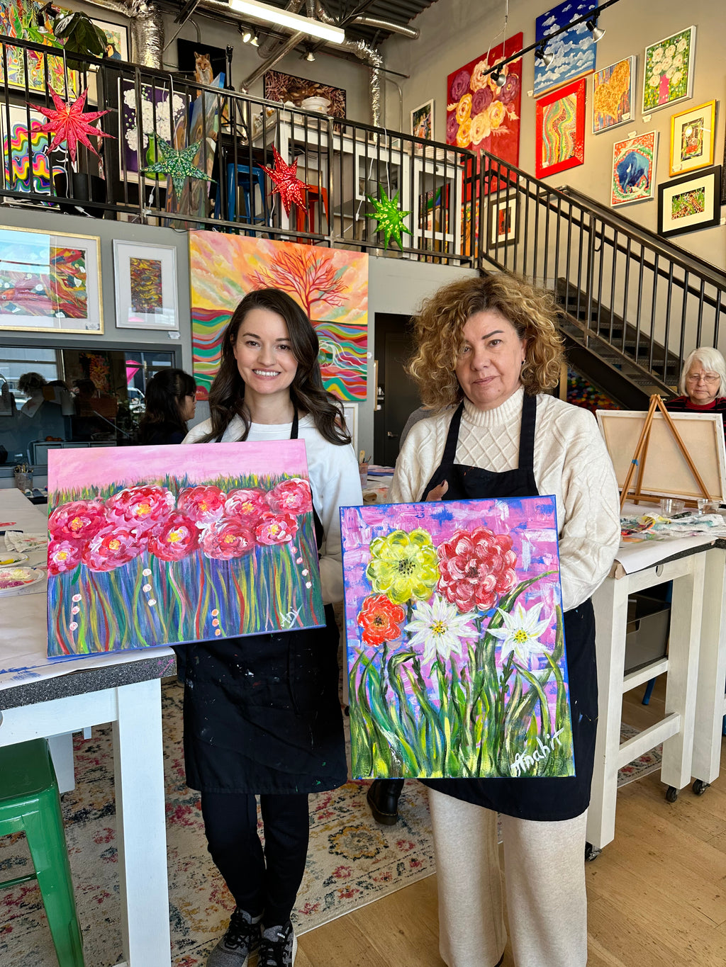 Abstract Bloom class for 5 Friends You Pick the Date
