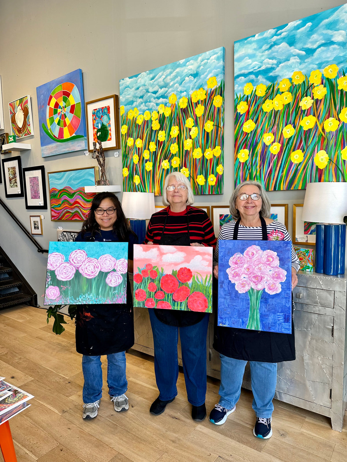 Abstract Bloom class for 5 Friends You Pick the Date