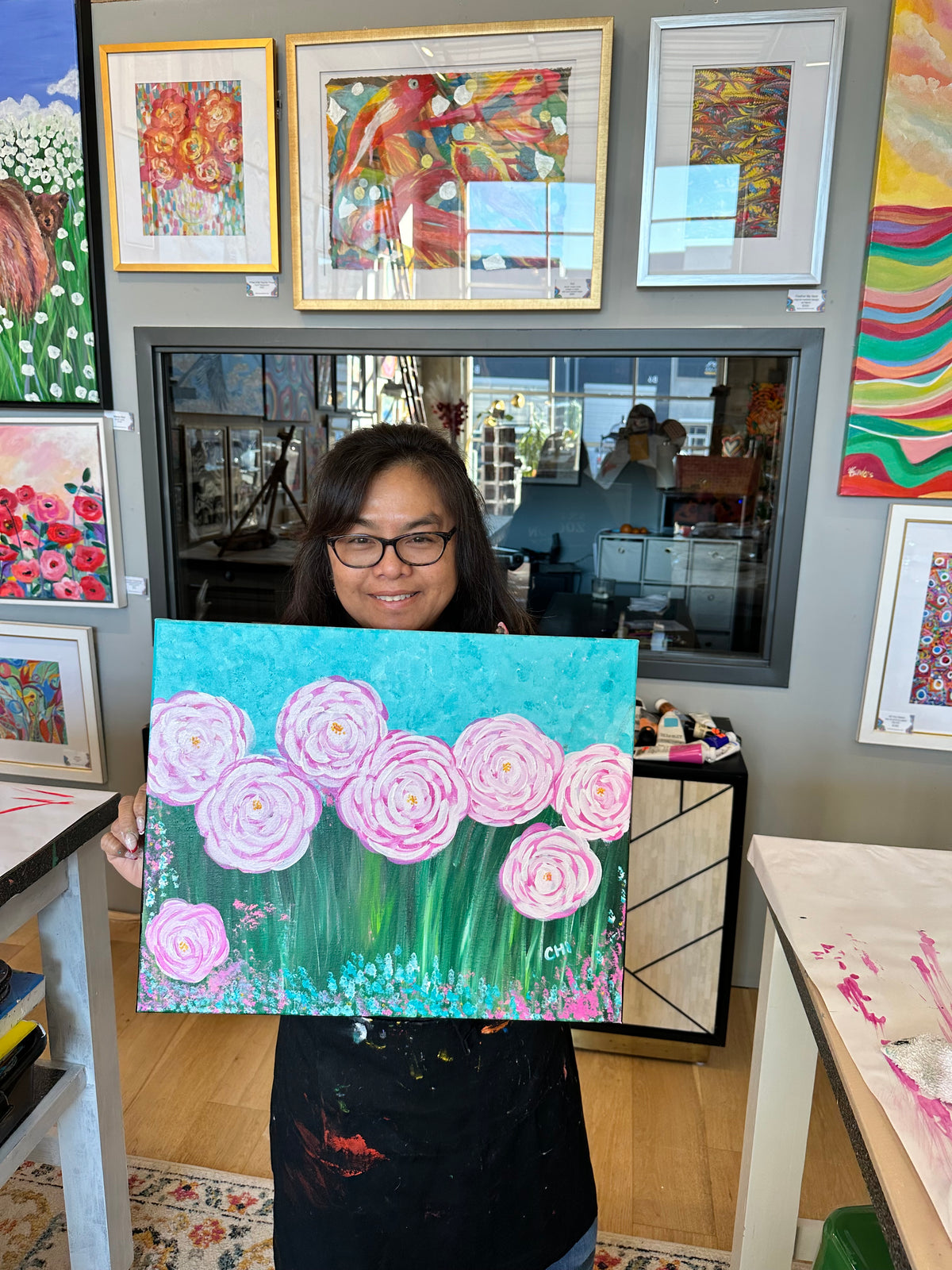Abstract Bloom class for 5 Friends You Pick the Date