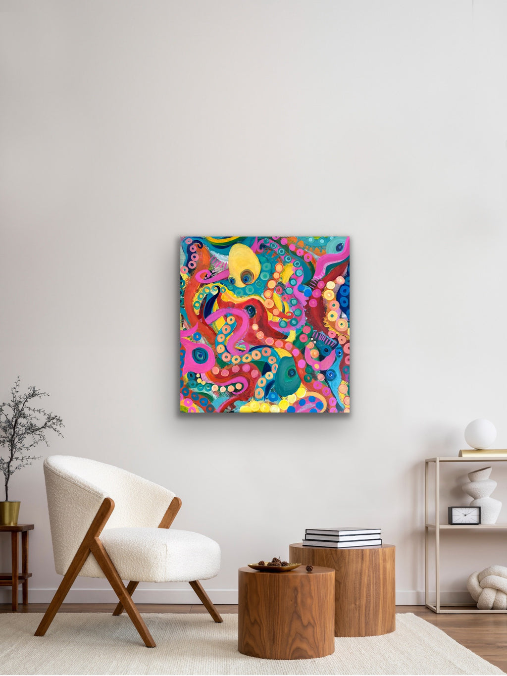 Tangled – Original Octopus Acrylic Painting & Fine Art Prints | Katherine Sanders Art