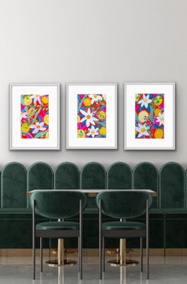 Ex-Squeeze Me Trio Paintings