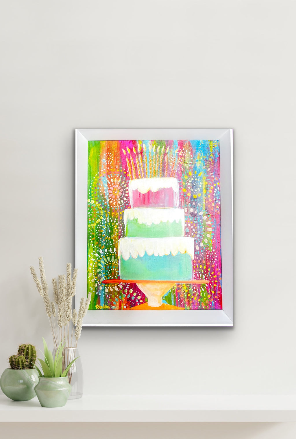 Let's Celebrate – Original Cake Painting & Prints