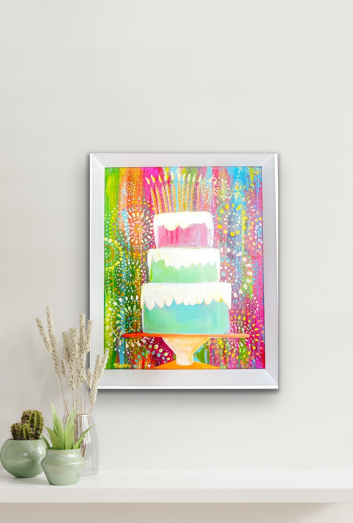 Let's Celebrate – Original Cake Painting & Prints
