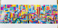 Oklahoma City long pillow by Katherine Sanders