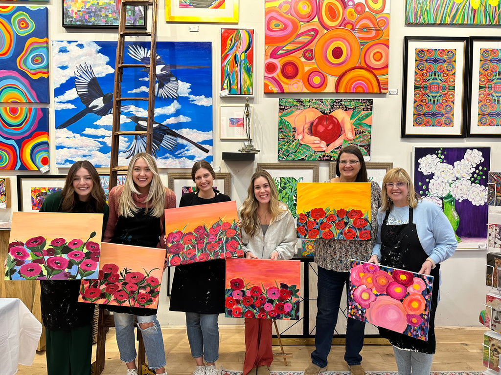 Abstract Bloom class for 5 Friends You Pick the Date
