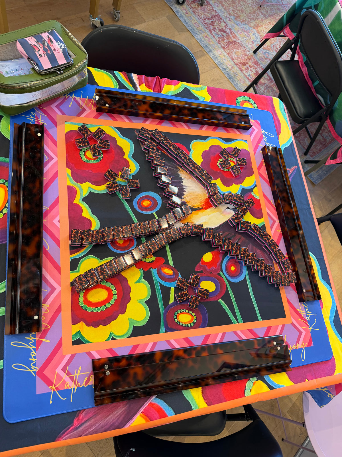 Scissortail Mah Jong  33" Mah Jong Mat in 3 options