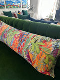 Jungle Love Long Pillow by Katherine Sanders