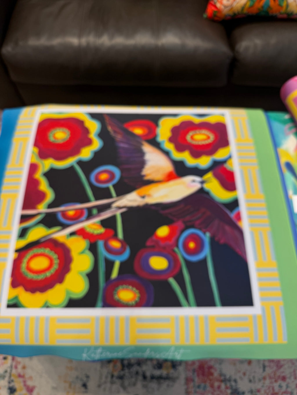 Scissortail Mah Jong  33" Mah Jong Mat in 3 options