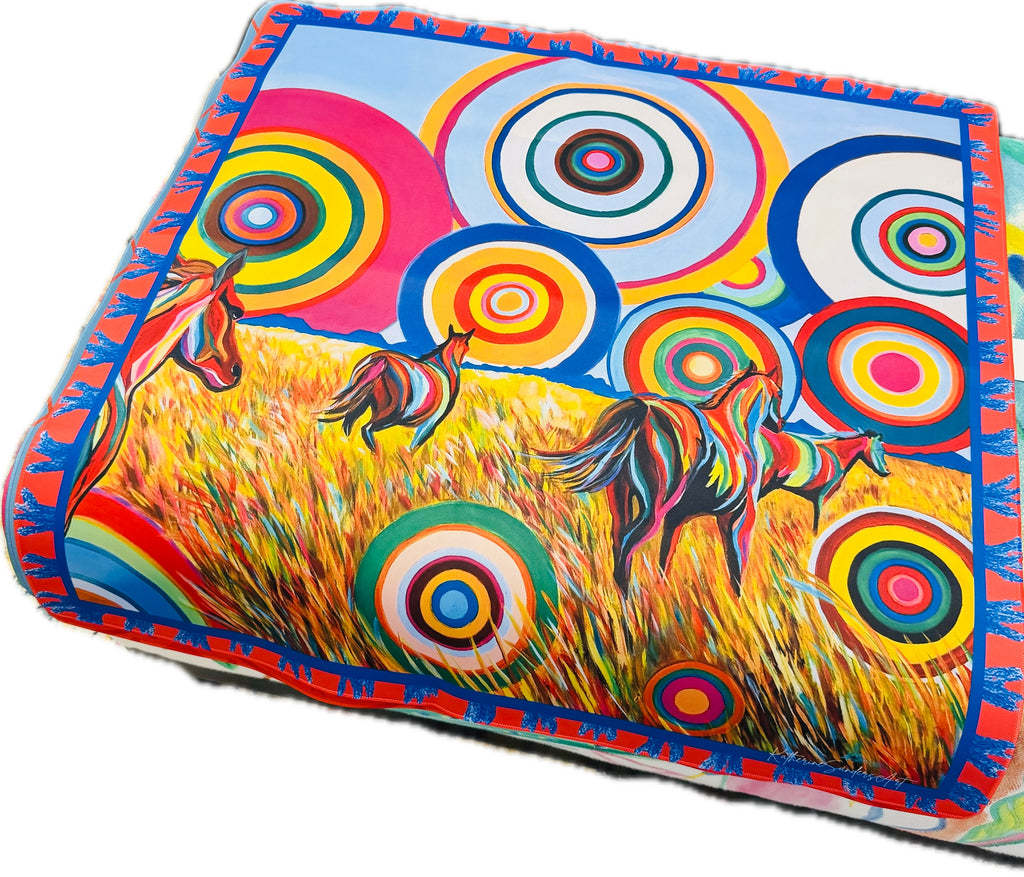 Run with the Horses  MahJong Mat 33"