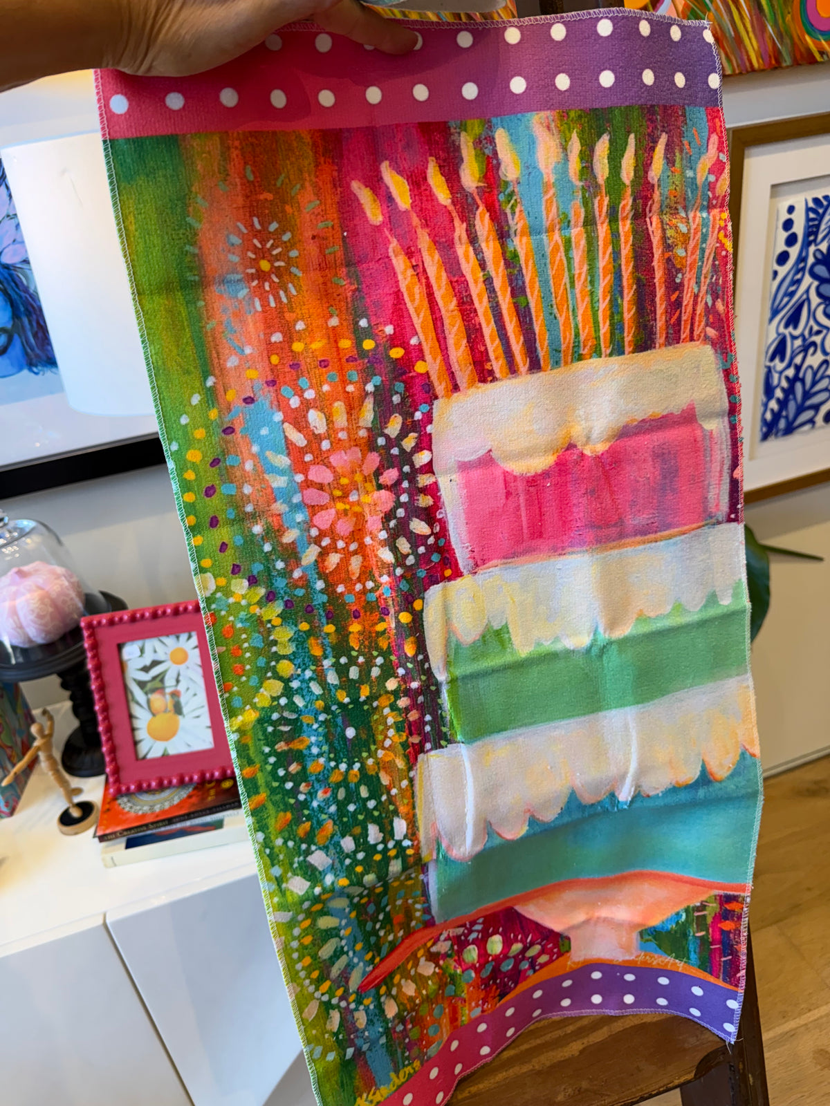 Let's Celebrate Dish Towel