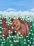 Momma Bear and Her Three Cubs Fine Art Print