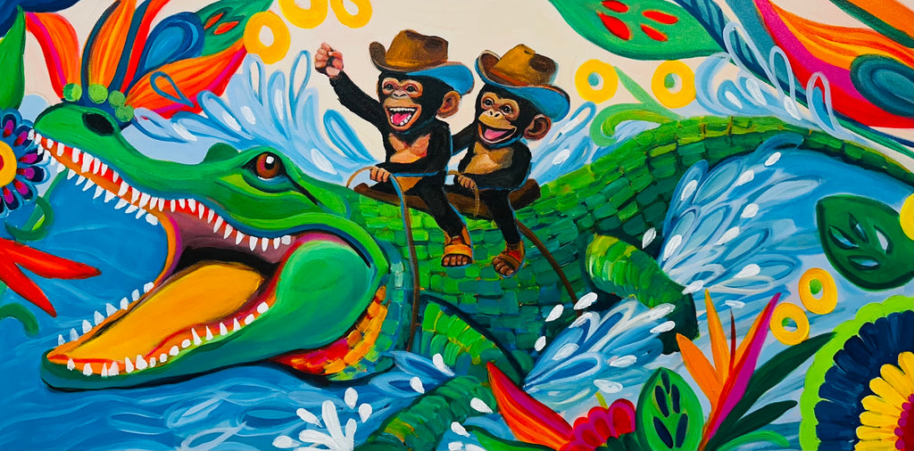 YeHaw Ride Em Cowboys Print