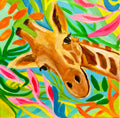 Demetri the Giraffe – Original Painting by Katherine Sanders