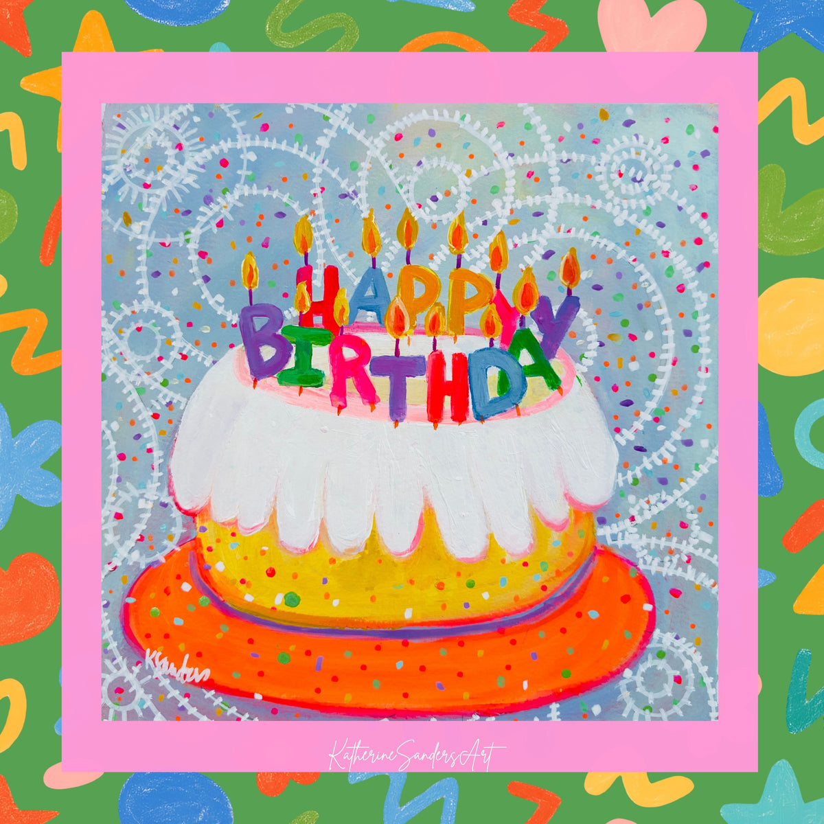 Happy Birthday MahJong Mat 33"