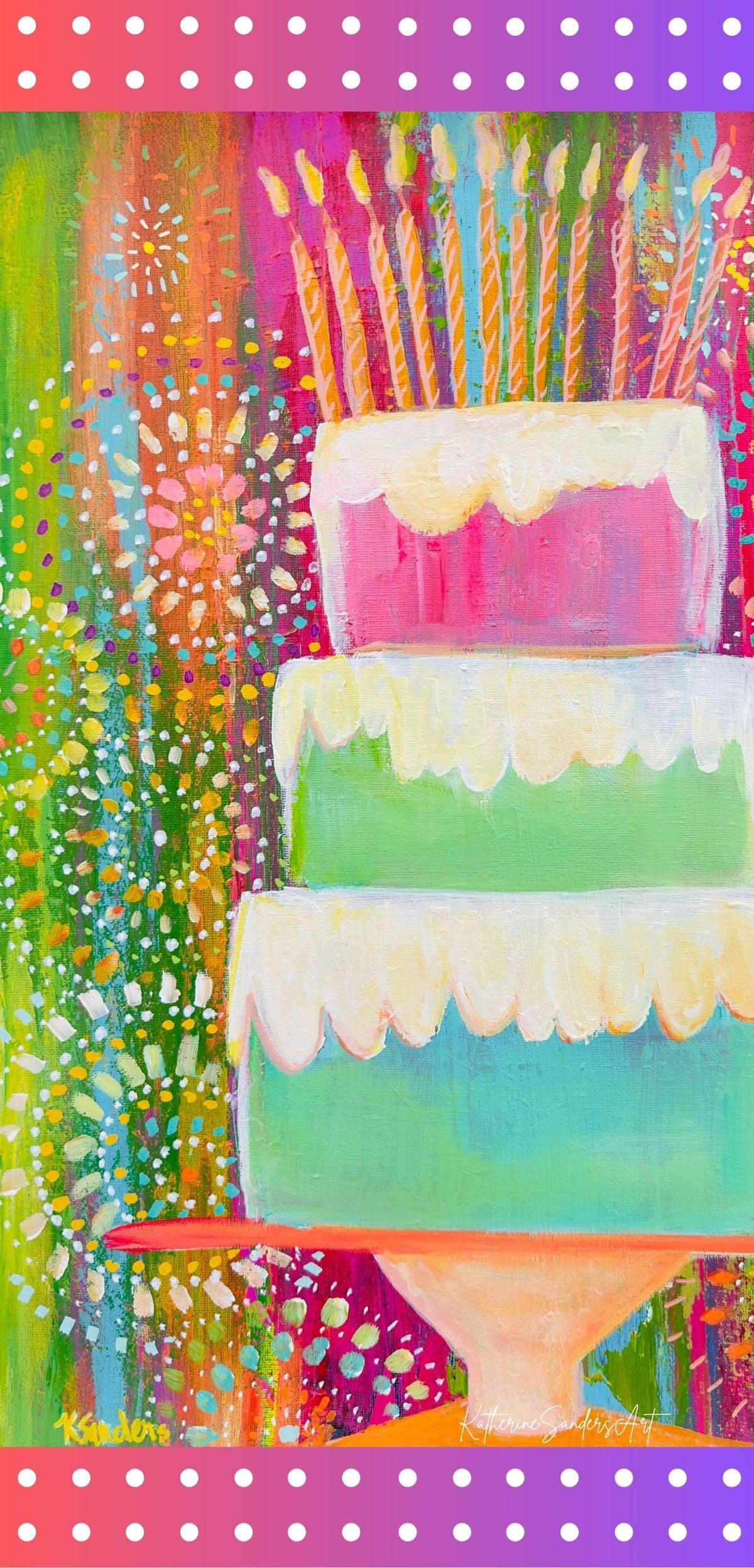 Katherine Sanders Art Absorbent Dish Towel