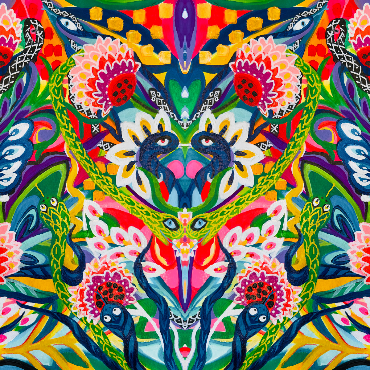 Unexpected Visitors Pillow by Katherine Sanders